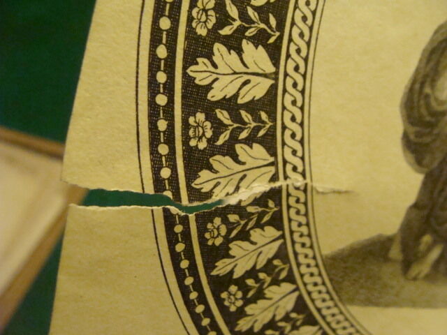 Original Engraving:1700's or 1800's - CHIO & CALLIOPE --Torn