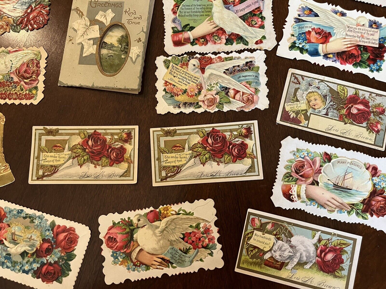 Lot Antique Holiday Post & Greeting Cards Christmas Friendship Birthday  1900’s