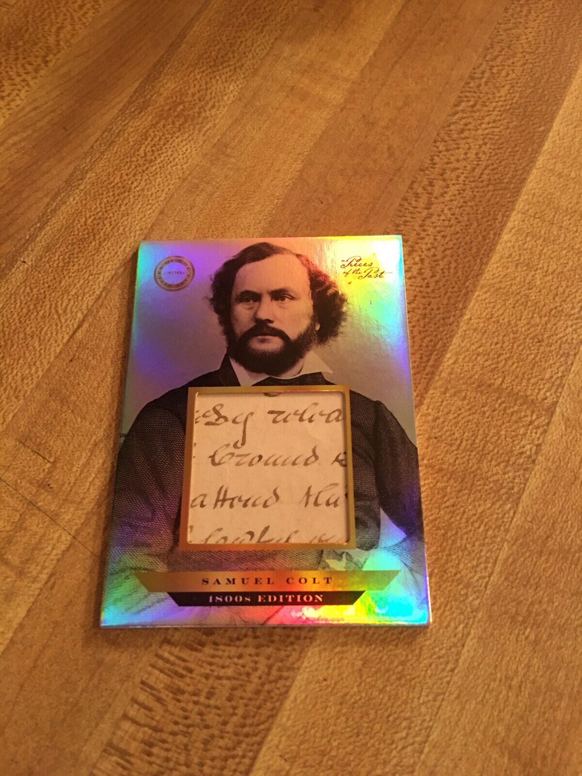 2024 PIECES OF THE PAST 1800s EDITION SAMUEL COLT HANDWRITTEN RELIC CARD