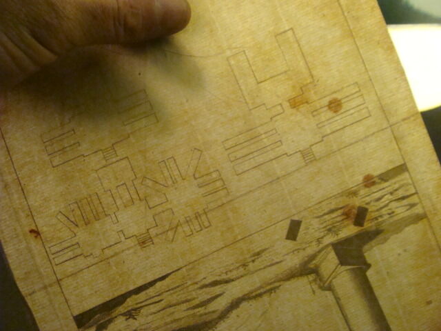 Original Engraving:1700's or 1800's - FORT AND TOWERS ??