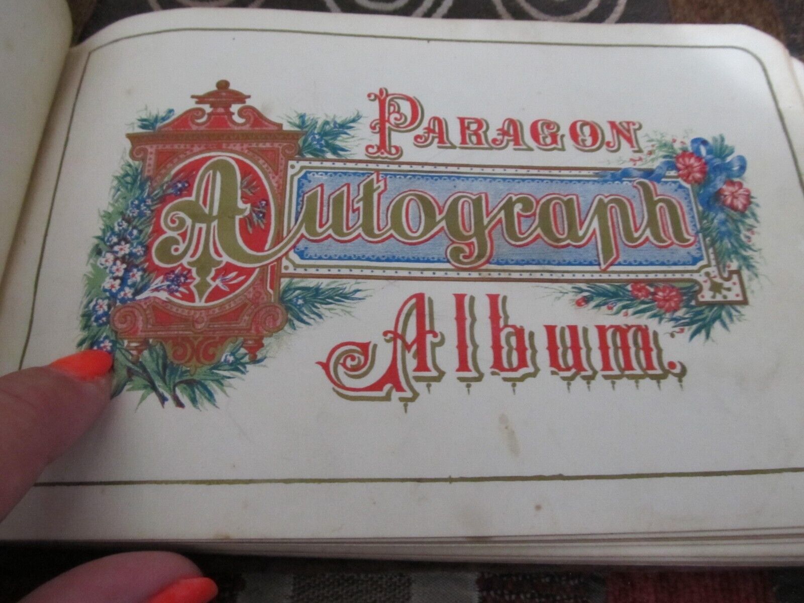 VINTAGE COLLECTION OF 4 STATE OF INDIANA (MONON) AUTOGRAPH ALBUMS 1800s-1910'S