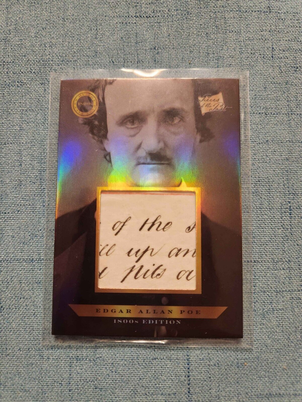 2024 Pieces of the Past 1800s Edition Edgar Allen Poe Relic Card