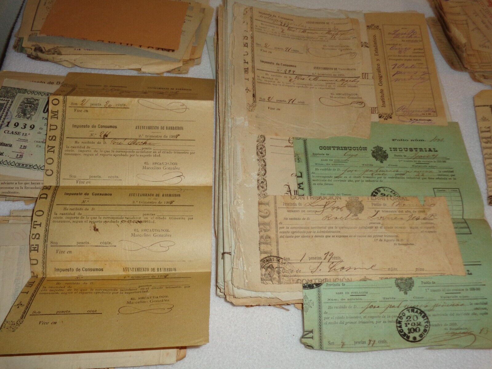 Lugo Spain Personal Papers Property Rare History 1800s 1900s Ephemera 400+ Items