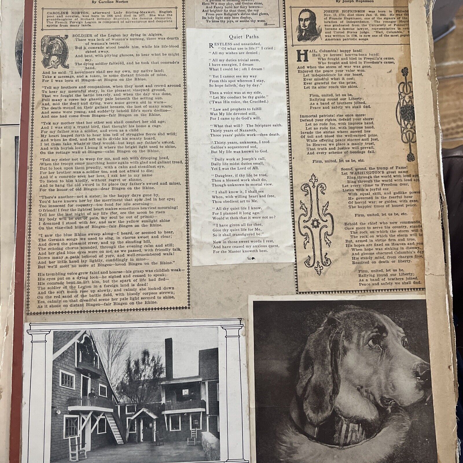 Antique Victorian 1800'S - 1900'S  Ephemera  Photos Scrapbook Album