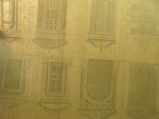 Original Engraving:1700's or 1800's - ARCHITECTURE DOOR ENTRANCES --1750--