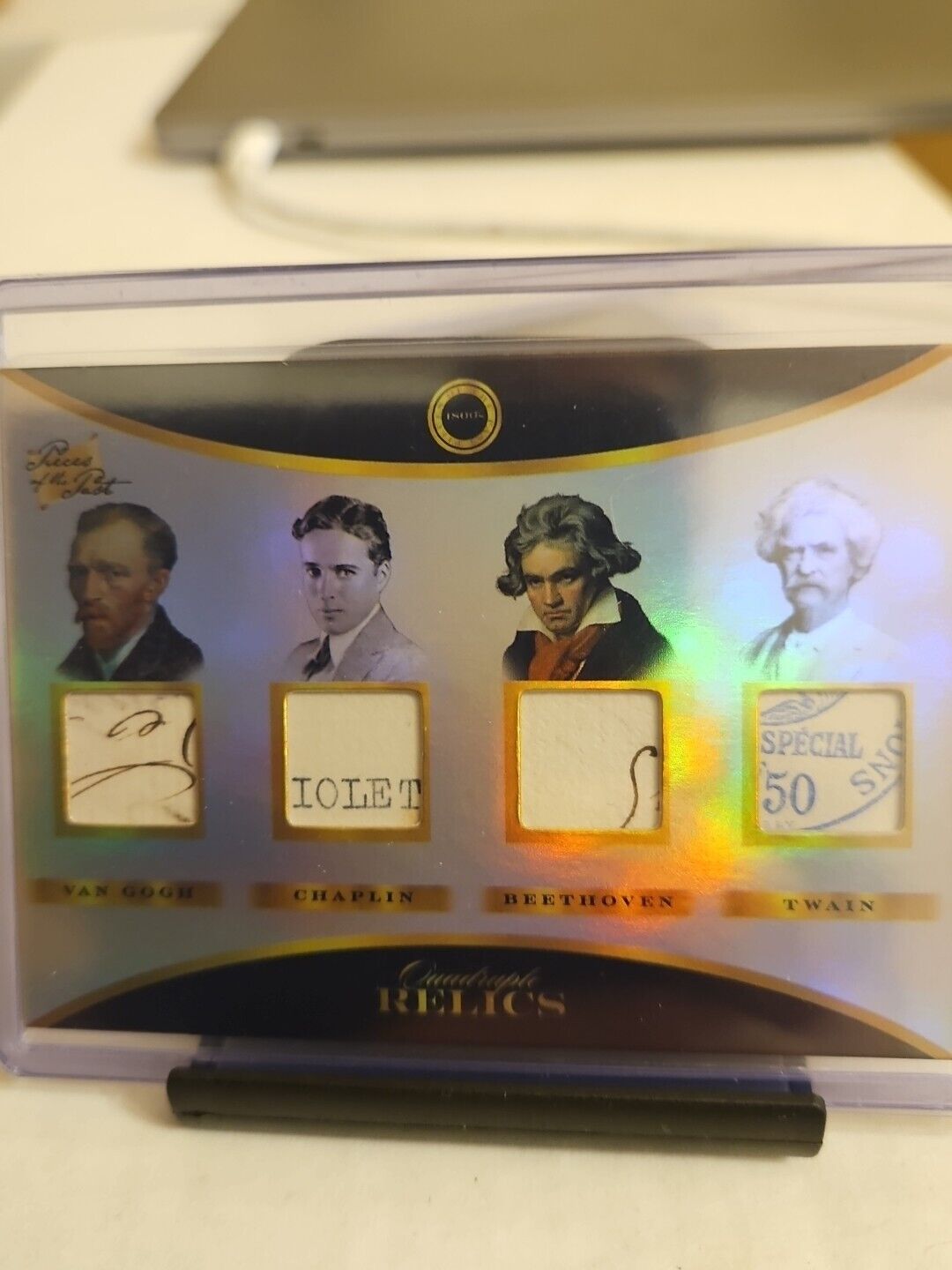 PIECES OF THE PAST 1800s VAN GOGH CHAPLIN BEETHOVEN TWAIN HAND WRITTEN RELIC