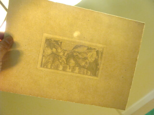 Original Engraving:1700's or 1800's - OVERWELMED LADIES, w Louvre embossing