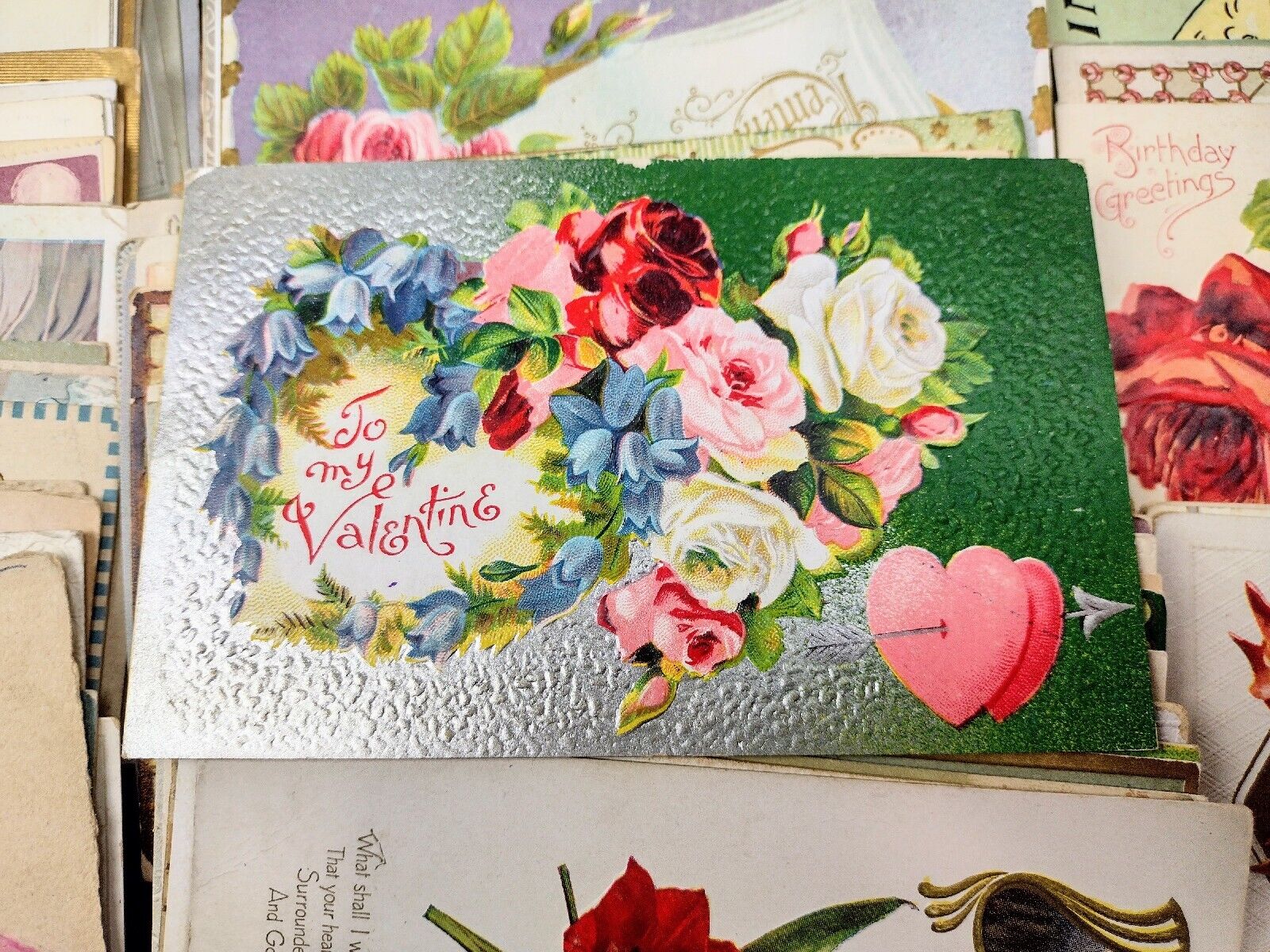 Antique 1800's - 1900's Early Handmade Post Cards x10pcs RANDOMLY SELECTED