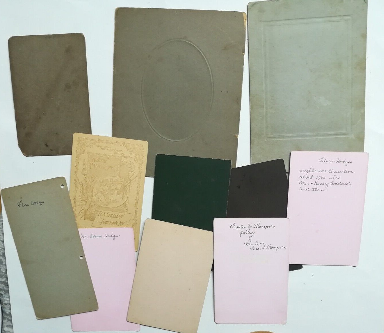Antique 1900s Cabinet Cards -Photos Women Men Children -Lot Of 24