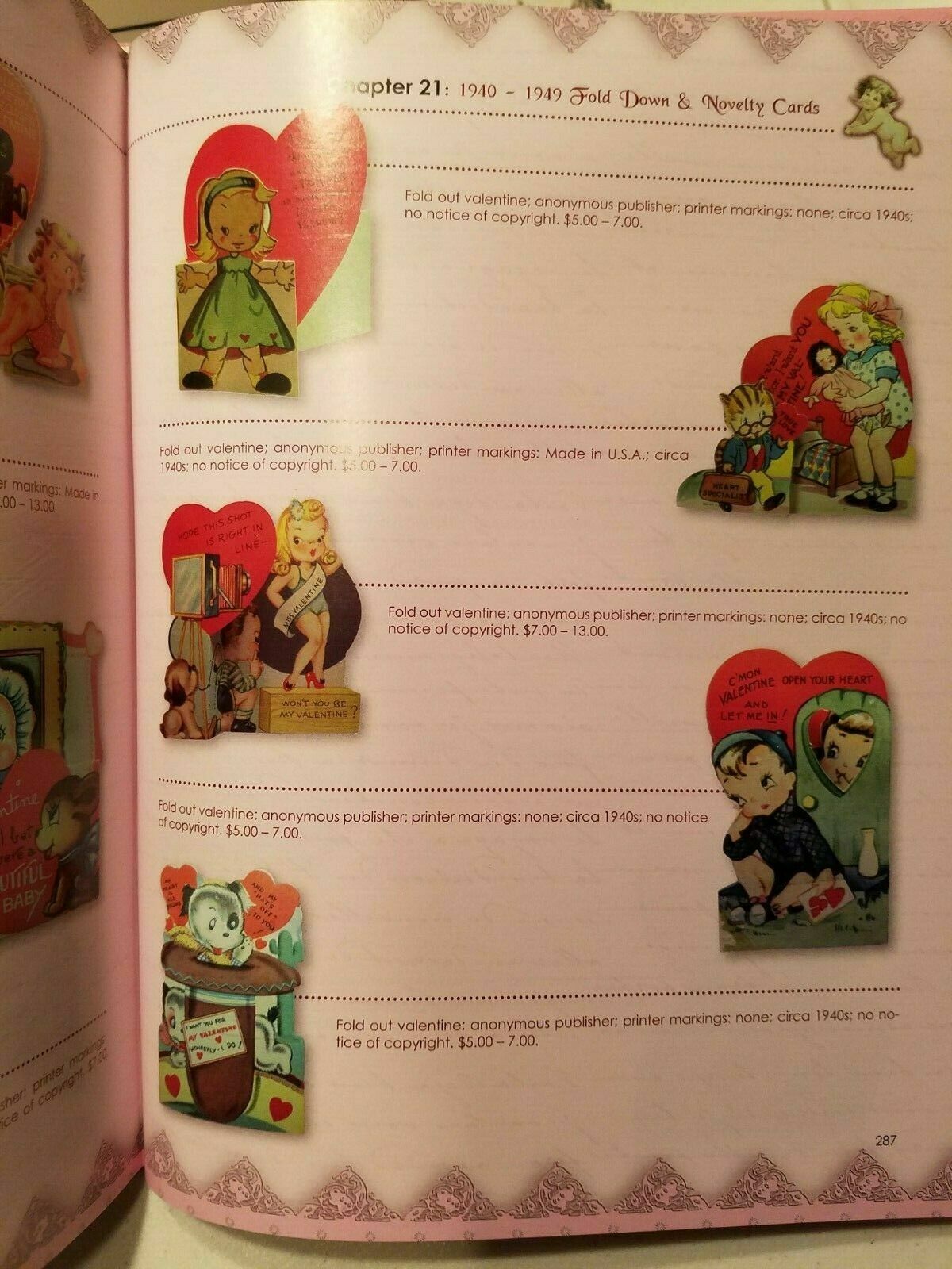 Valentines a Collector's Guide 1700s - 1950s Antiques Collectibles Decorative 