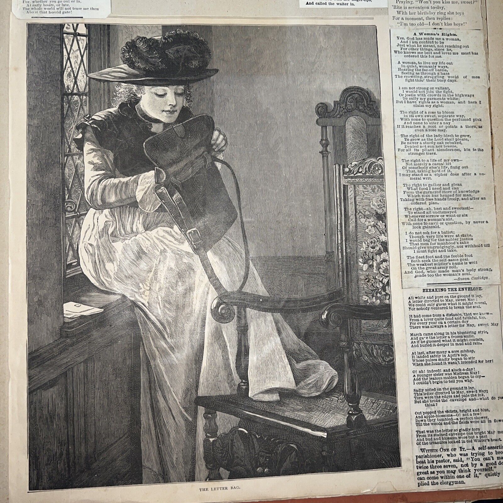 Antique Victorian 1800'S - 1900'S  Ephemera  Photos Scrapbook Album