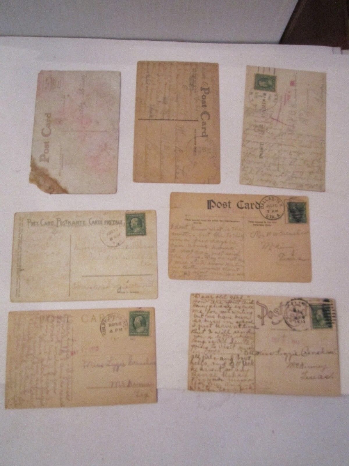(24) EARLY 1900'S POSTCARDS - GREETING POST CARDS - LOT 8 - TUB BBA-7