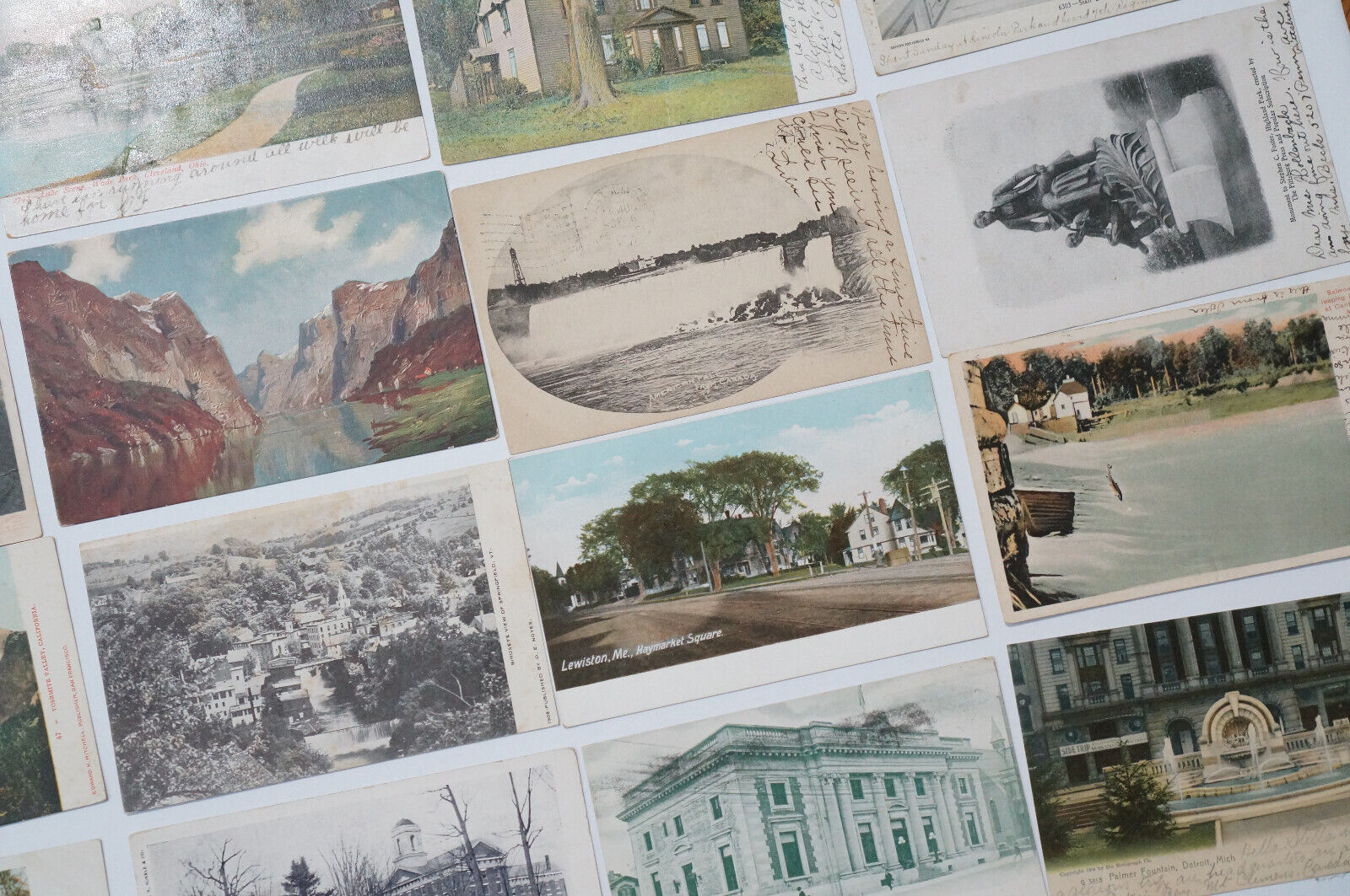 Undivided Back Postcard LOT 50 Antique Cards from 1901-1907 USA Used & Unused