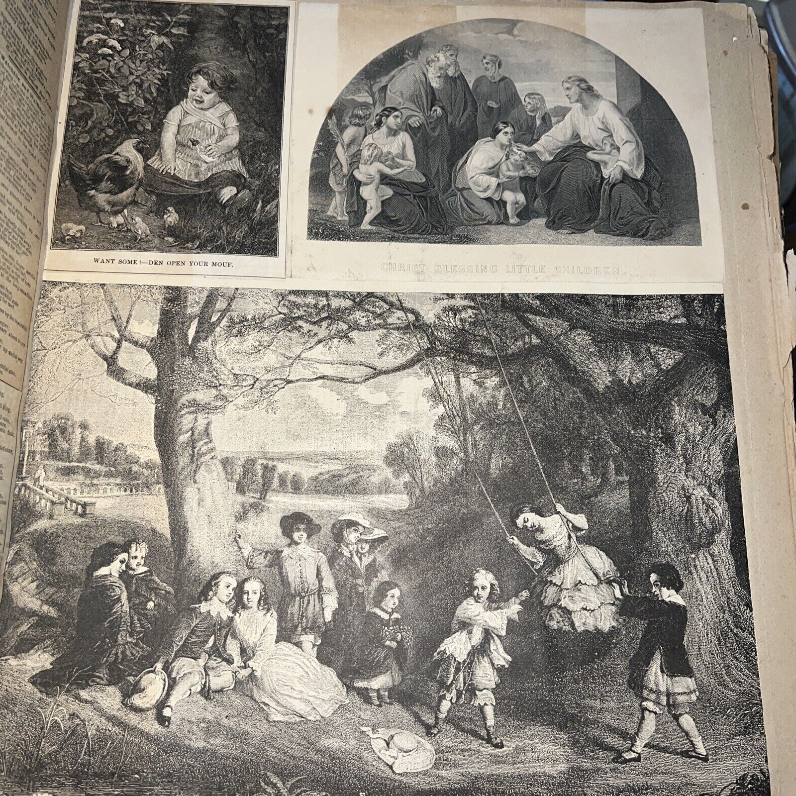 Antique Victorian 1800'S - 1900'S  Ephemera  Photos Scrapbook Album