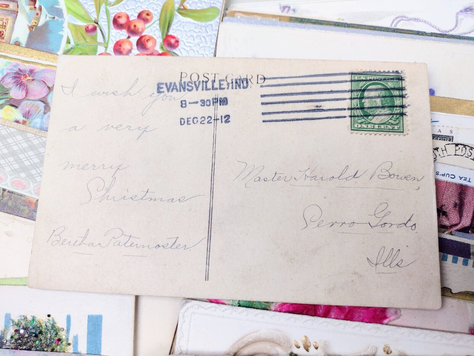 Antique 1800's - 1900's Early Handmade Post Cards x10pcs RANDOMLY SELECTED