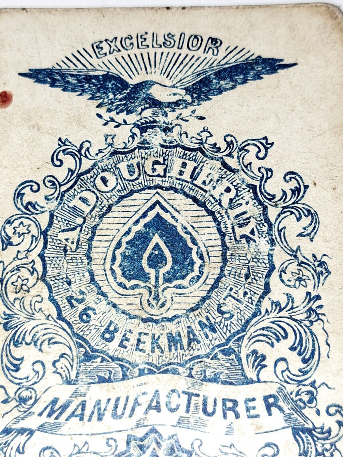 AR-027 American Flag 33 stars Dougherty Excelsior Four Aces Playing Cards 1800s