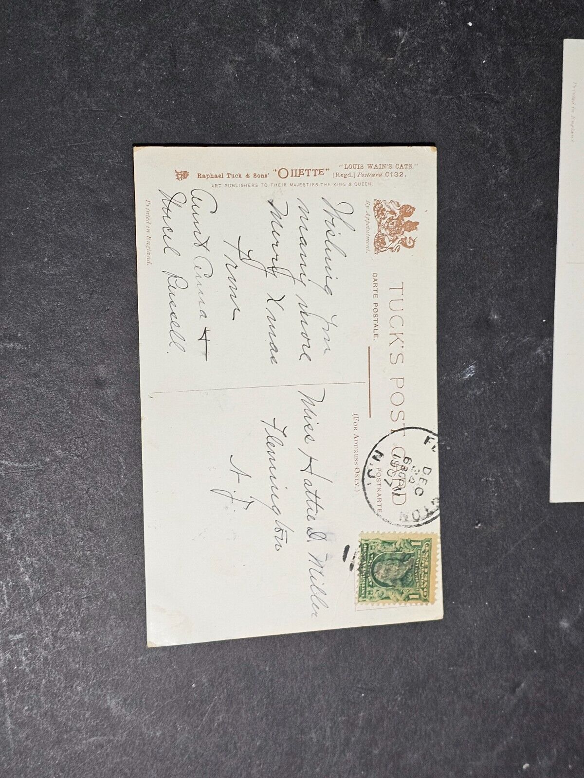 Tuck animal set of 5  3x5 early 1900s cards Great examples