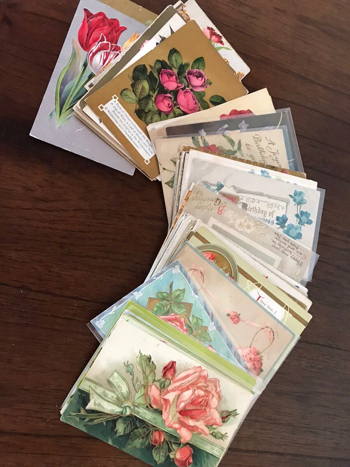 Lot of 25 Vintage 1900’s Greetings Postcards ~Antique-In Sleeves~Free Shipping!