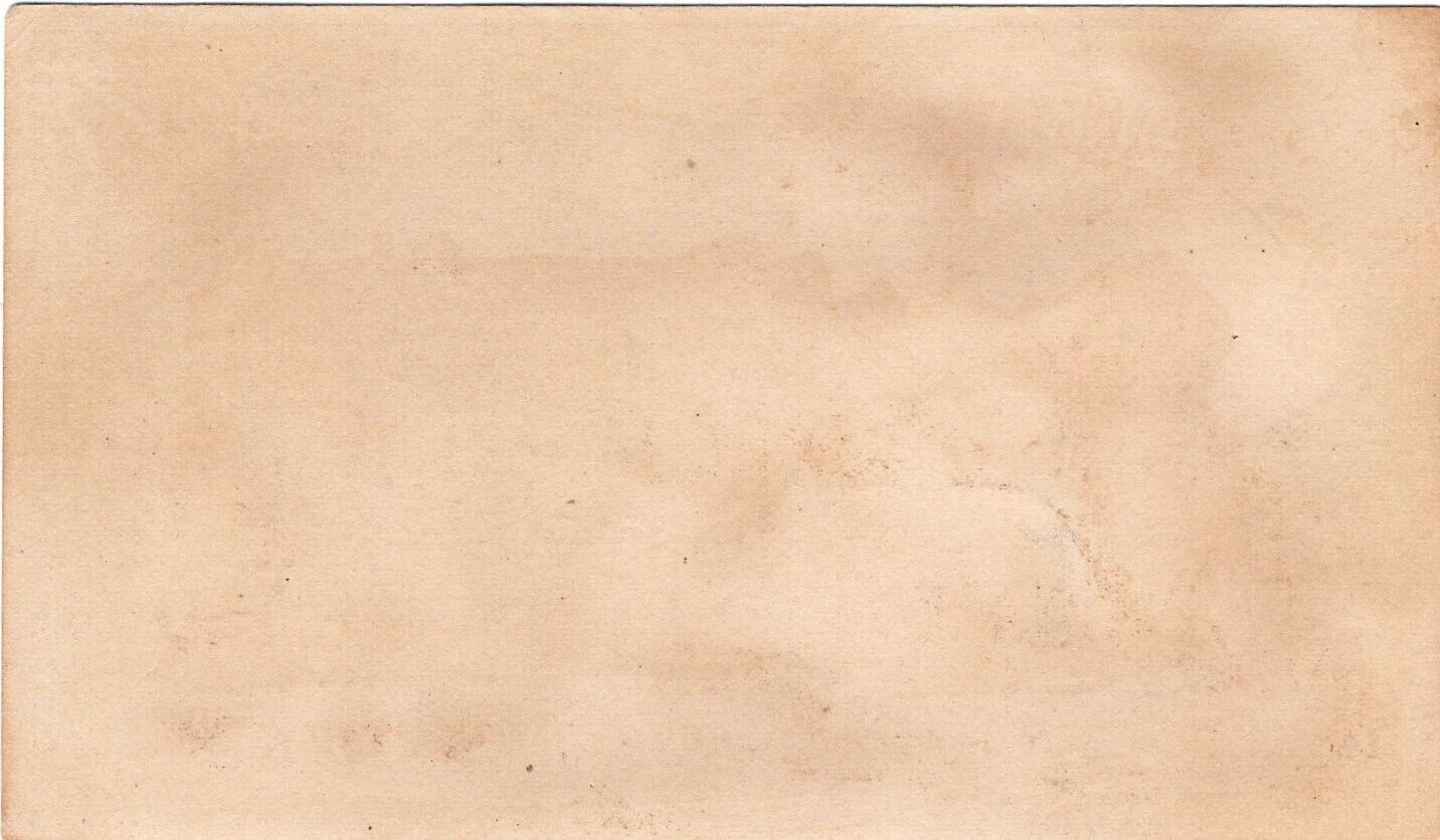 1800's French Trade Card Musician Mandolin Three Dancing Nymphs Blank
