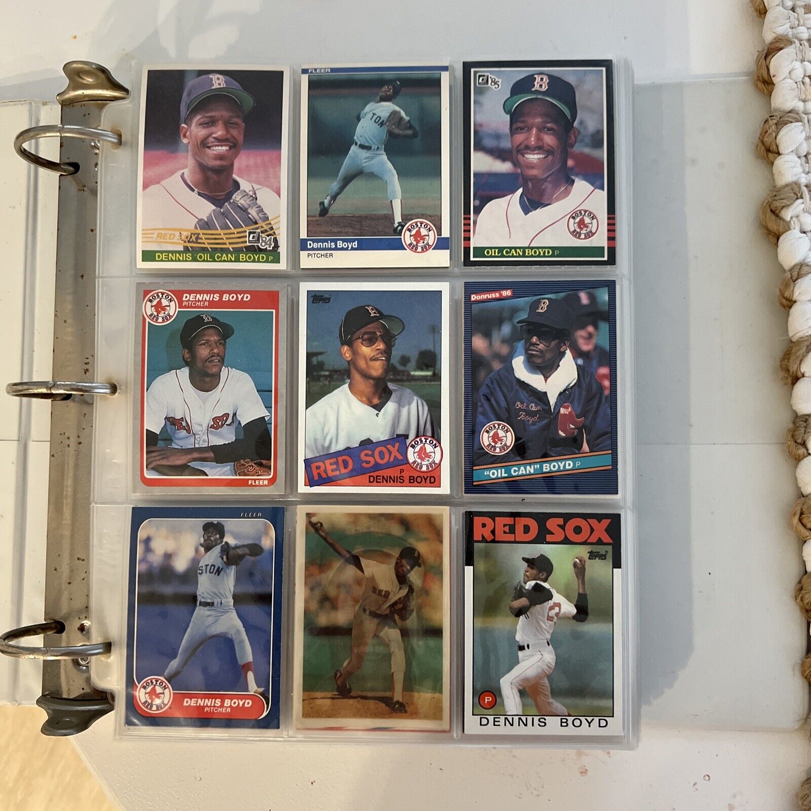 BINDER FULL OF 1900s Baseball Cards