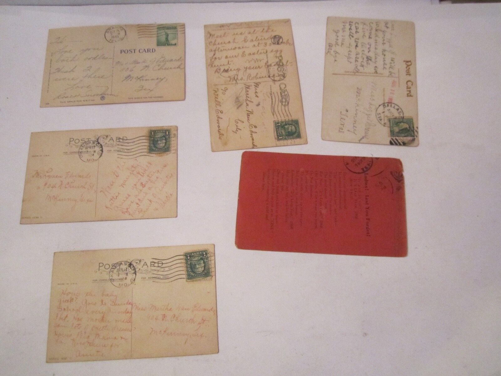(24) EARLY 1900'S POSTCARDS - GREETING POST CARDS - LOT 9 - TUB BBA-7
