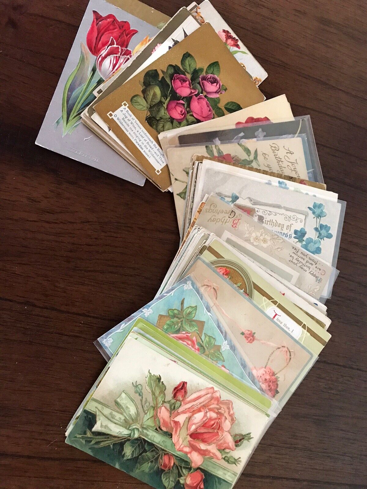 Lot of 25 Vintage 1900’s Greetings Postcards ~Antique-In Sleeves~Free Shipping!