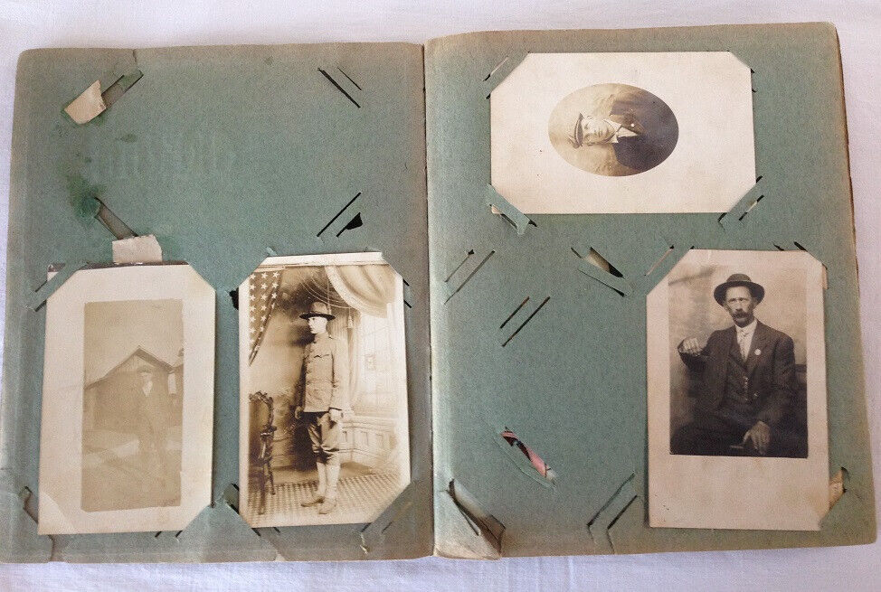 Antique Post Card Collection In Album Late 1800's - Early 1900's