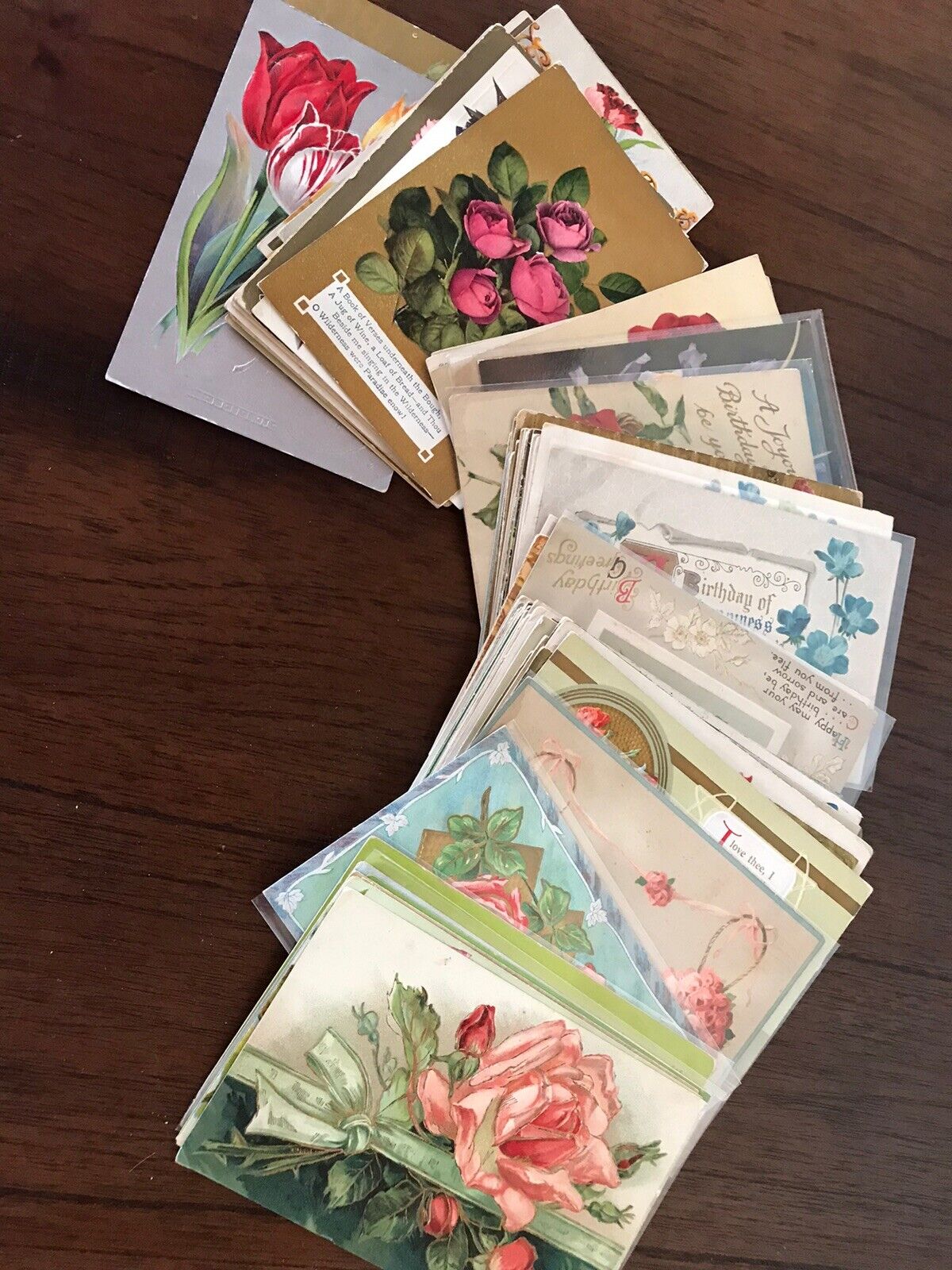 Lot of 25 Vintage 1900’s Greetings Postcards ~Antique-In Sleeves~Free Shipping!