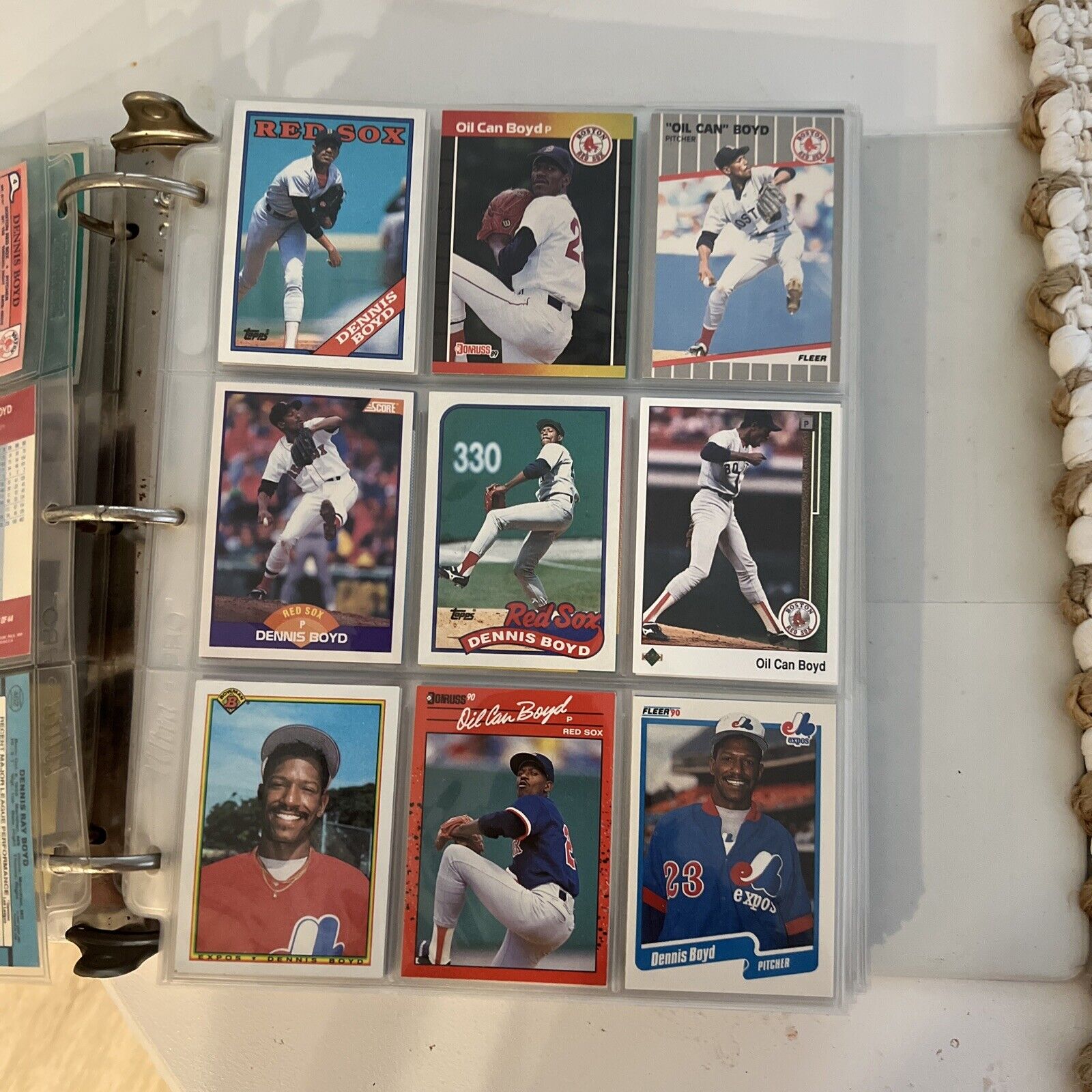 BINDER FULL OF 1900s Baseball Cards