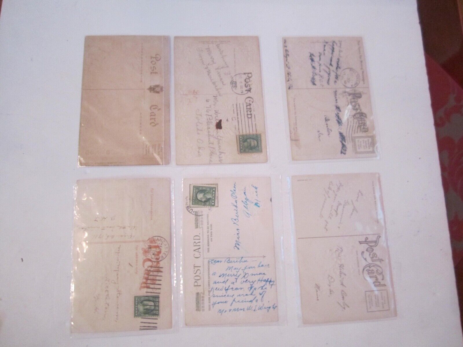 LOT OF 34 EARLY 1900'S CHRISTMAS GREETING POST CARDS - SPECTACULAR!