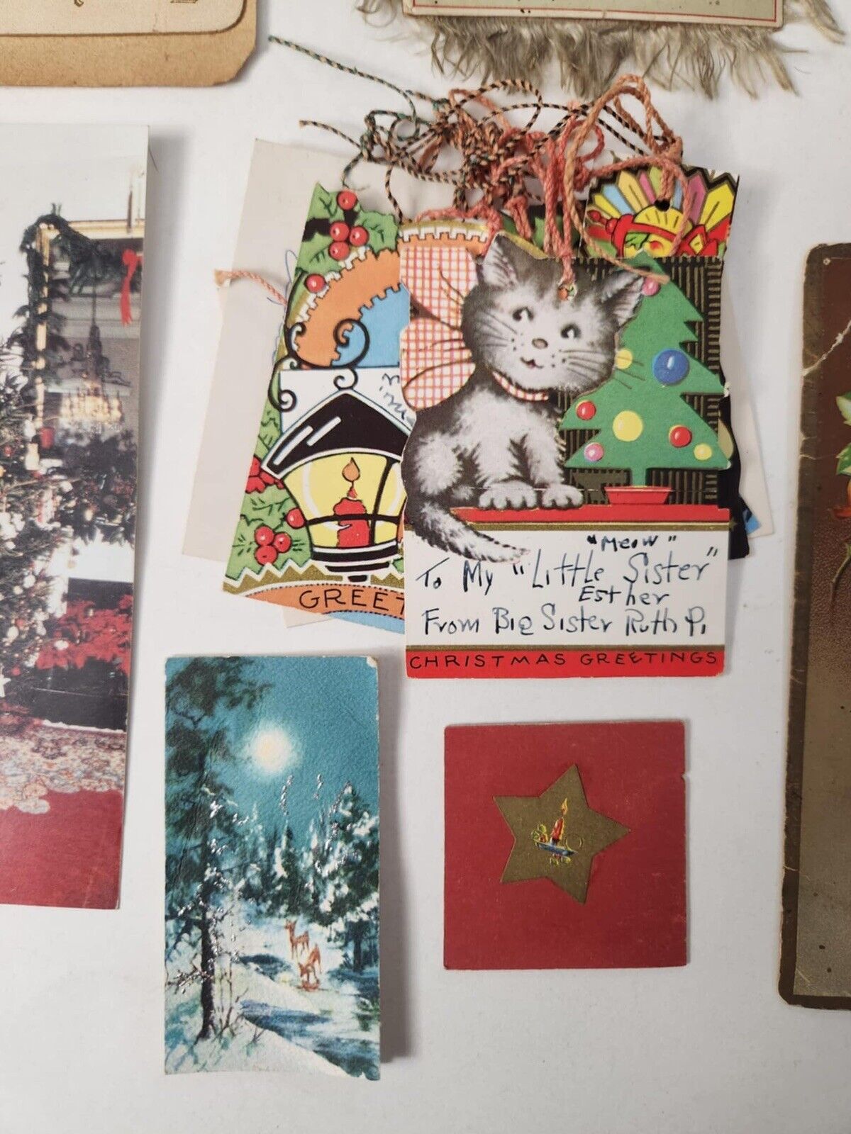 Antique Christmas Greetings Post Cards Various Cards Lot Early 1900's Era
