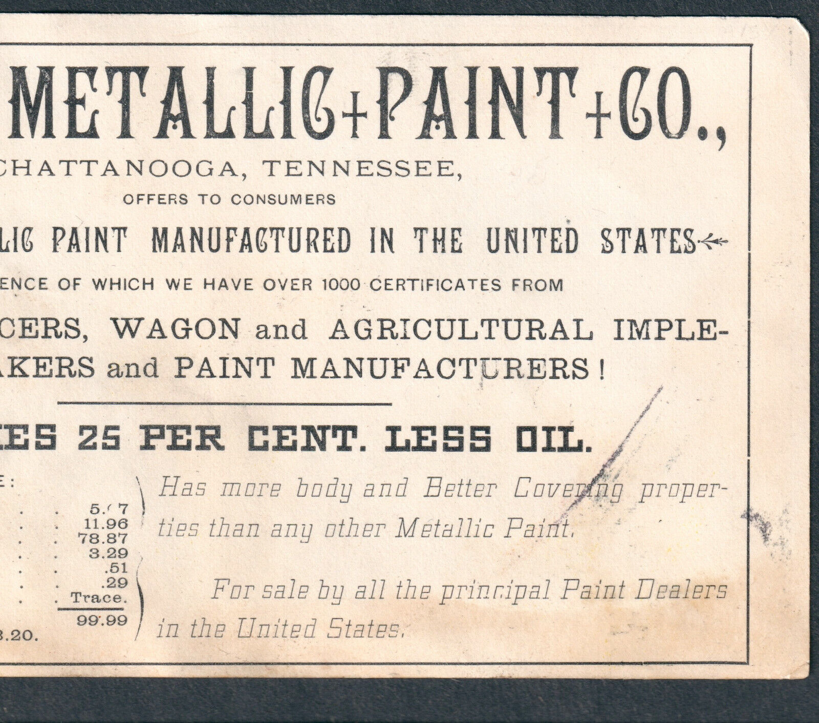 Devil 1800's Grim Reaper Lowes Paint Lucifer Chattanooga TN Victorian Trade Card