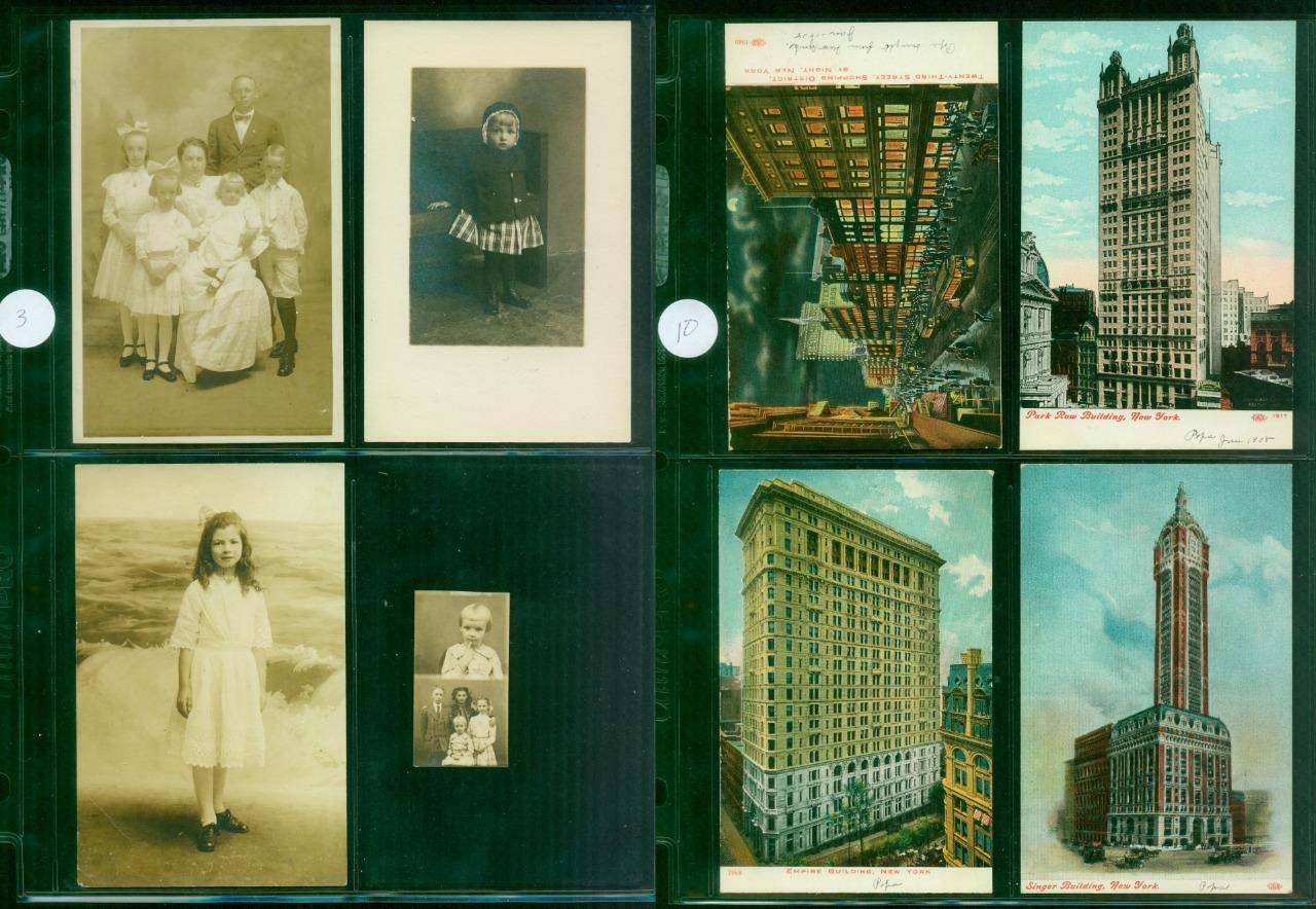 003, Collection of 195 pcs Postcards, Richman Family, NJ, 1900s-1920s, FREE S&H