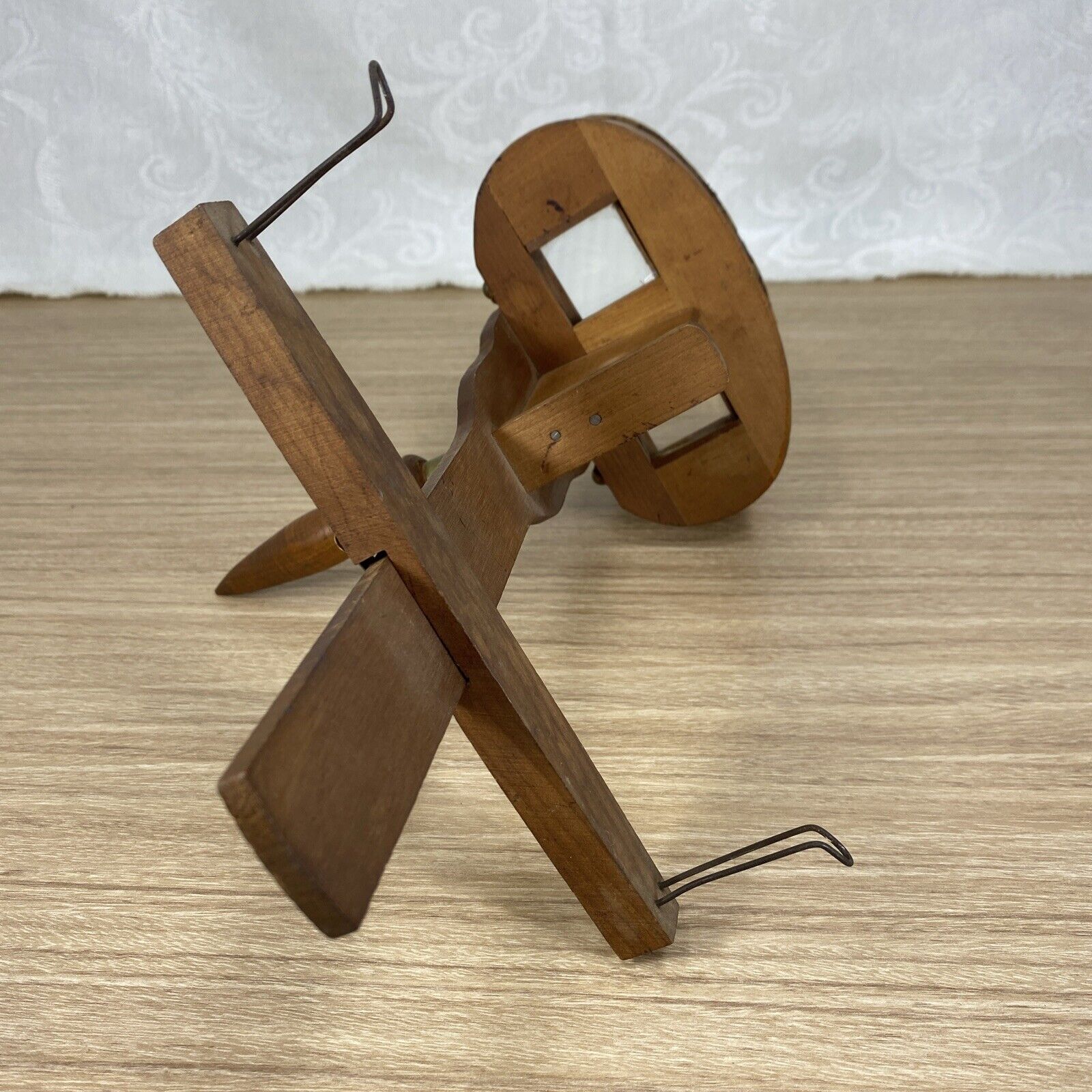 Antique Vintage Wood Stereoscope Viewer Late 1800s Early 1900s & 12 Cards Lot