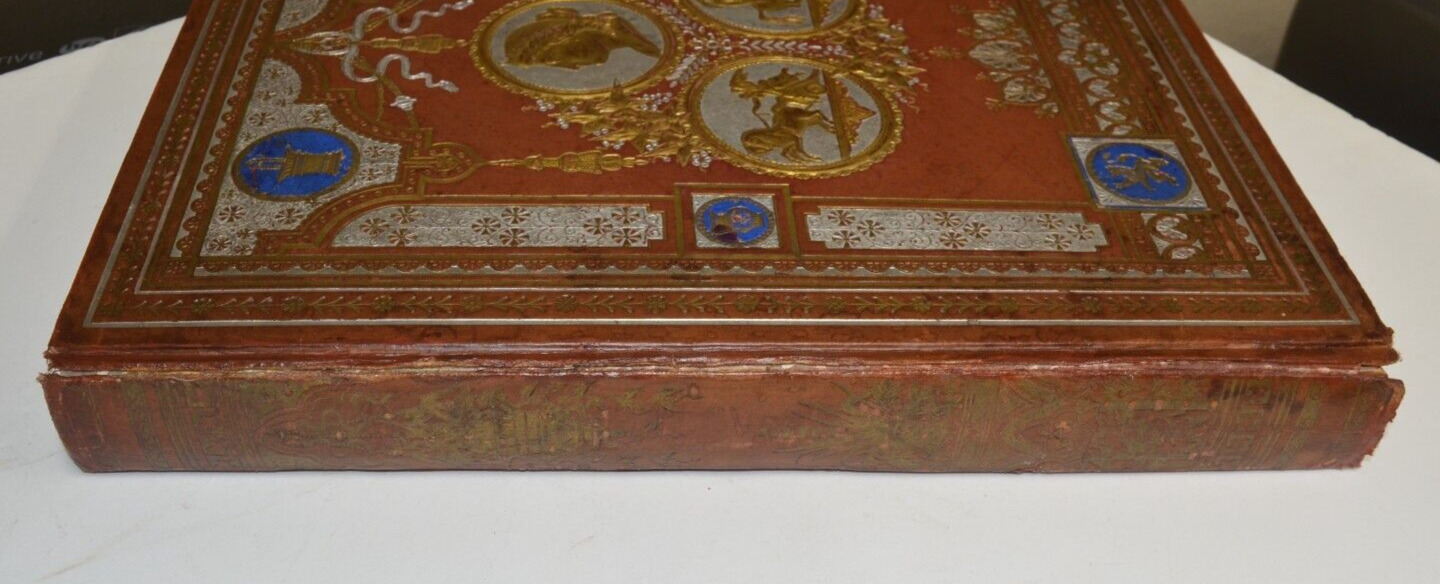 Antique 1800s Advertising Trade & Calling Cards Scraps Scrapbook Album 100 pages