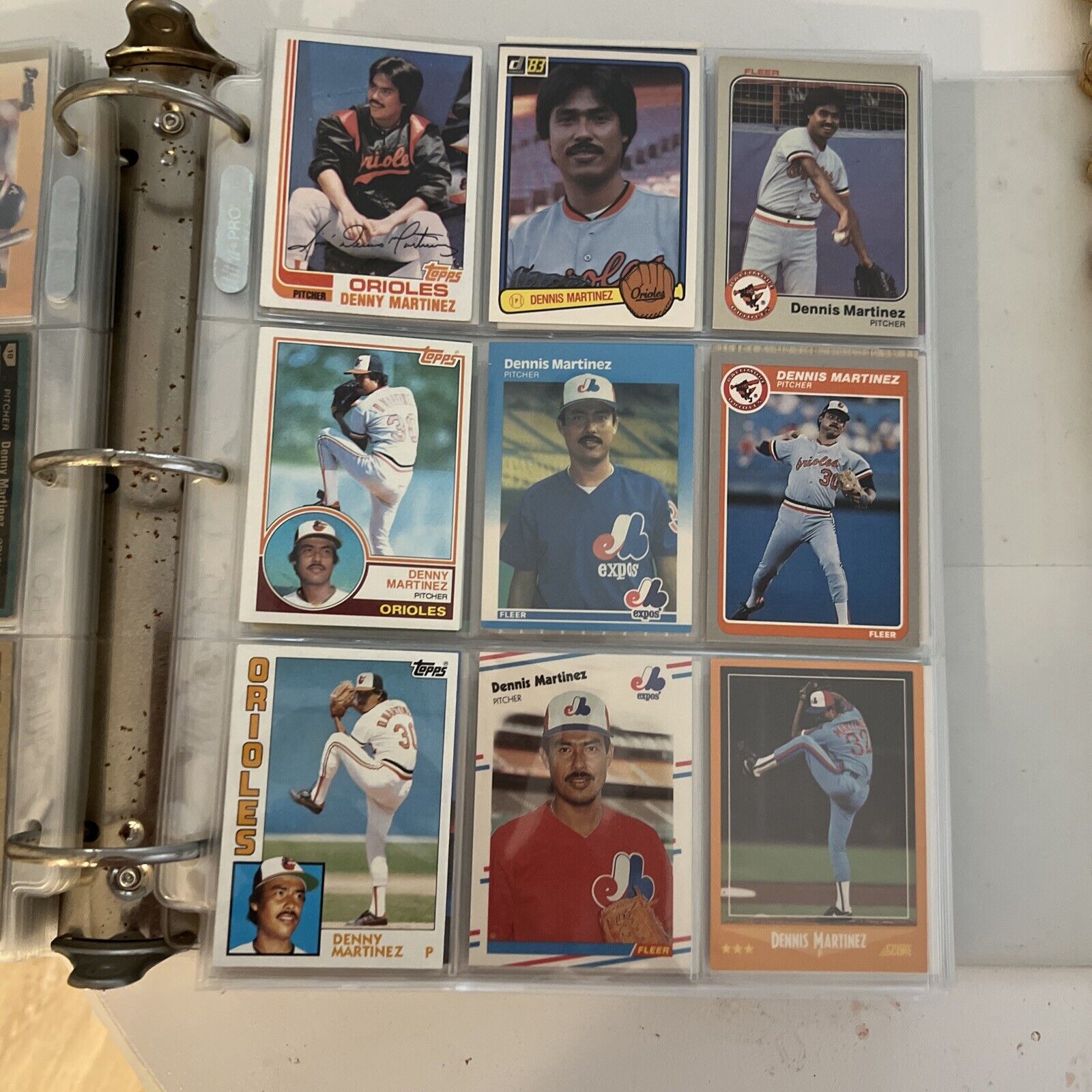 BINDER FULL OF 1900s Baseball Cards