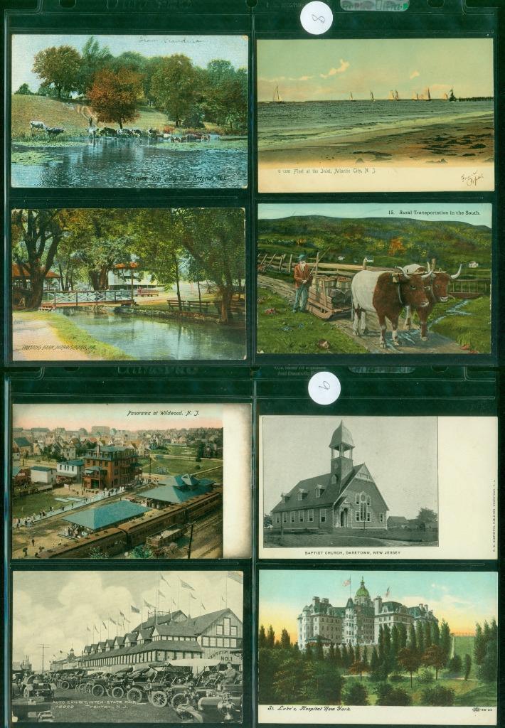 003, Collection of 195 pcs Postcards, Richman Family, NJ, 1900s-1920s, FREE S&H