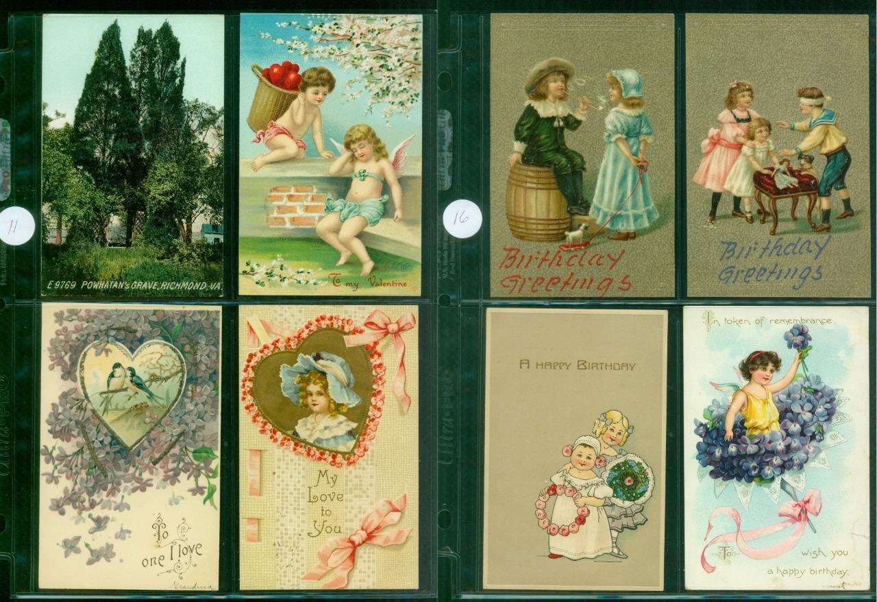 003, Collection of 195 pcs Postcards, Richman Family, NJ, 1900s-1920s, FREE S&H