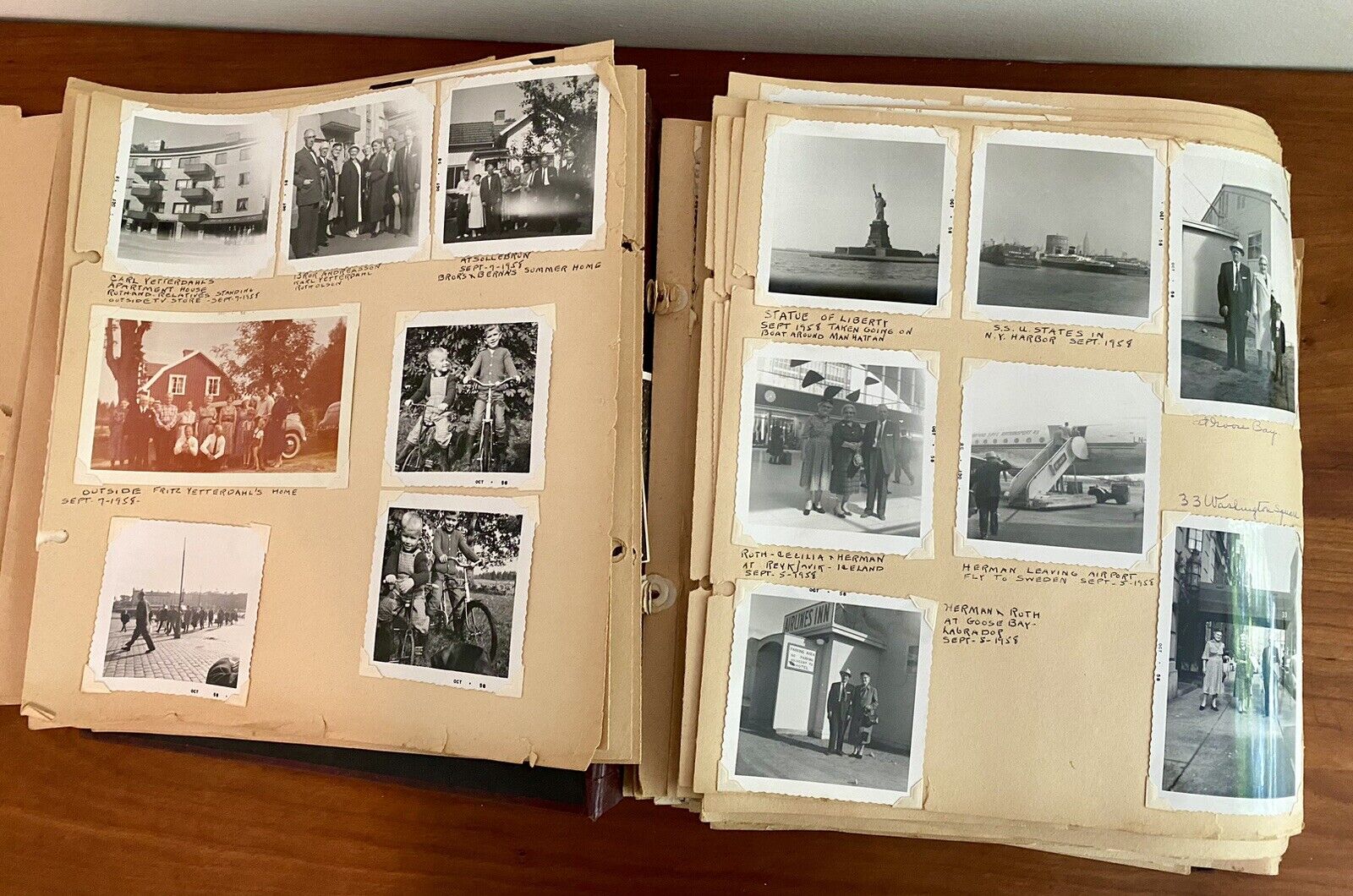 Vintage Scrapbook Early 1900’s - 1950’s Europe Post Cards Photographs & More
