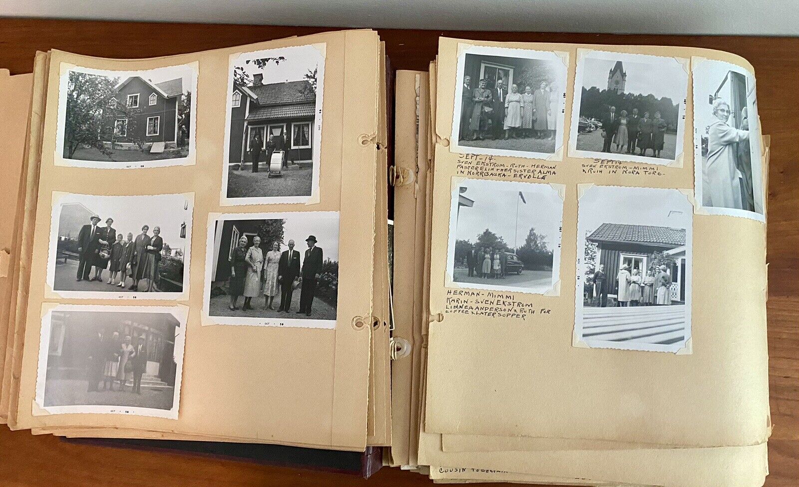 Vintage Scrapbook Early 1900’s - 1950’s Europe Post Cards Photographs & More