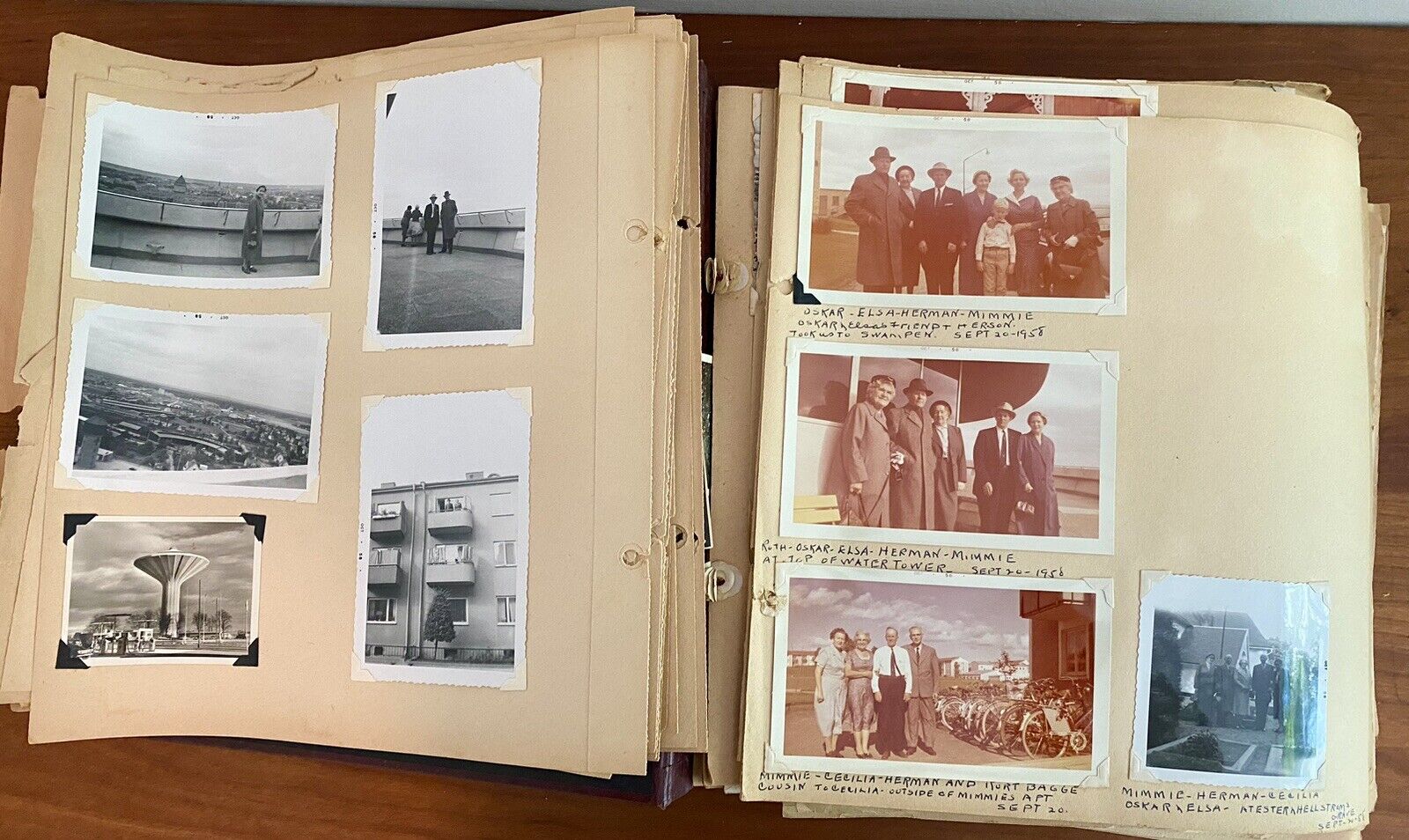 Vintage Scrapbook Early 1900’s - 1950’s Europe Post Cards Photographs & More