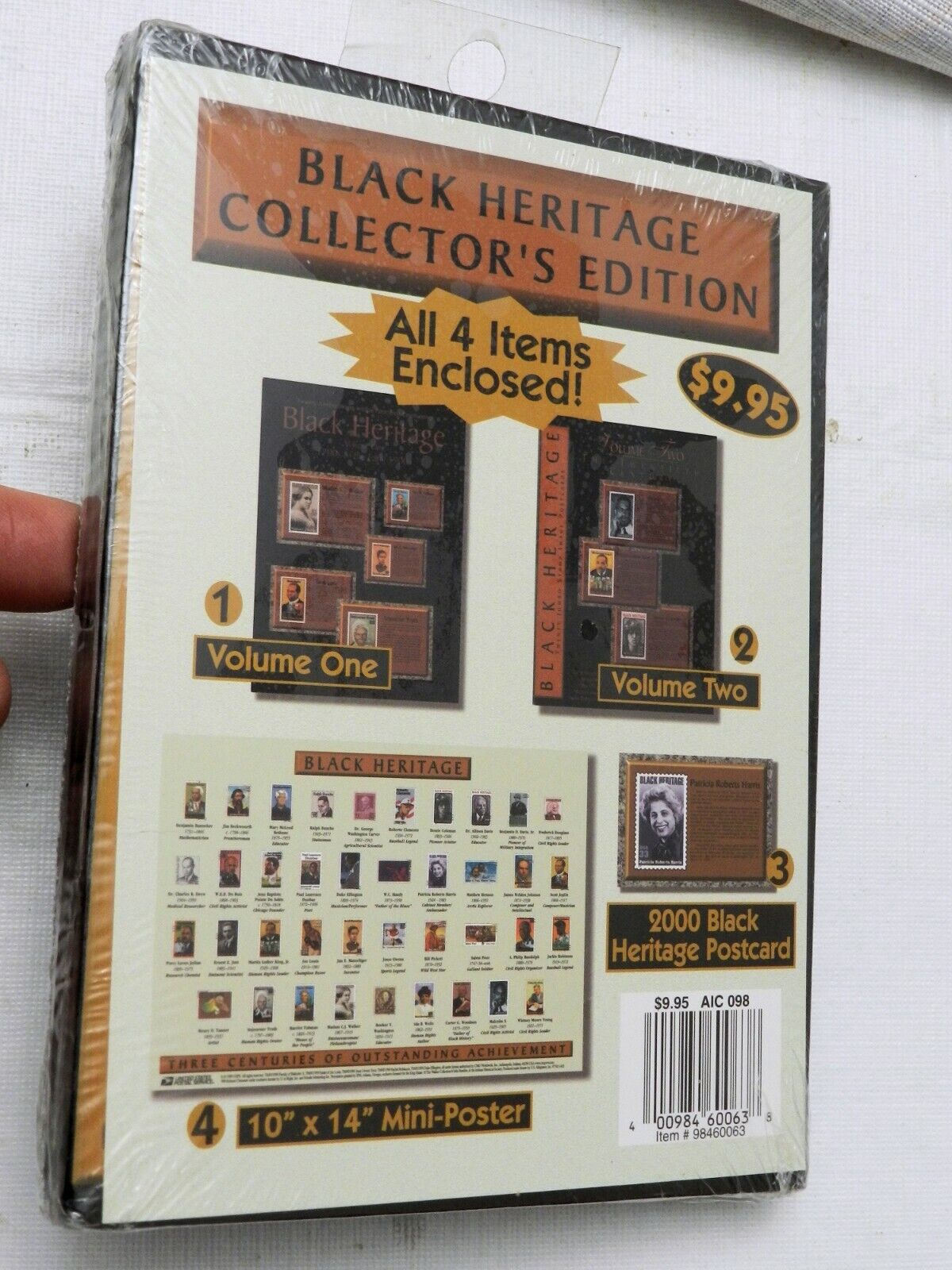 BLACK HERITAGE 19 Jumbo POST CARDS VOLUME ONE 1700s to Early 1900s, SEALED!!