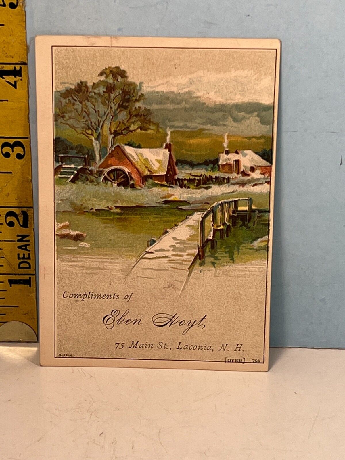 1800's Eben Hoyt Paino & Organs Trade Card #756