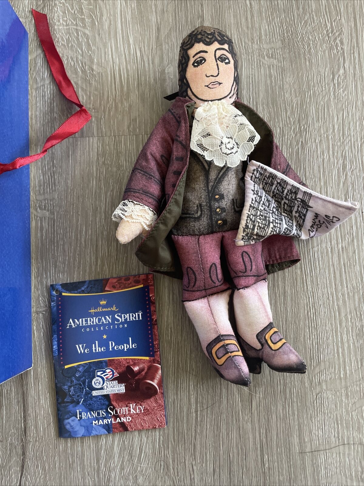 Hallmark American Spirit Collection We the People Francis Scott Key 2000 8" Doll