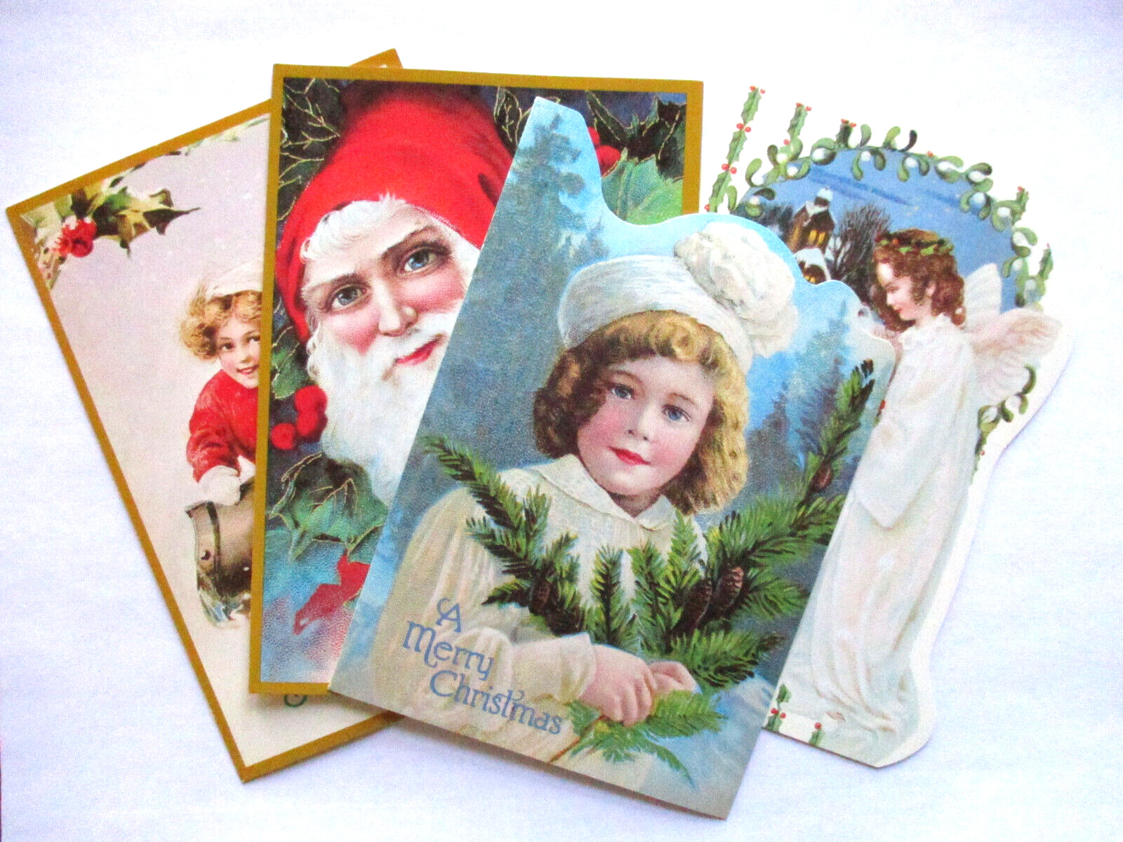 Lot of 28 Current Victorian Christmas Cards and 36 Stickers Vintage 1989 11099-9