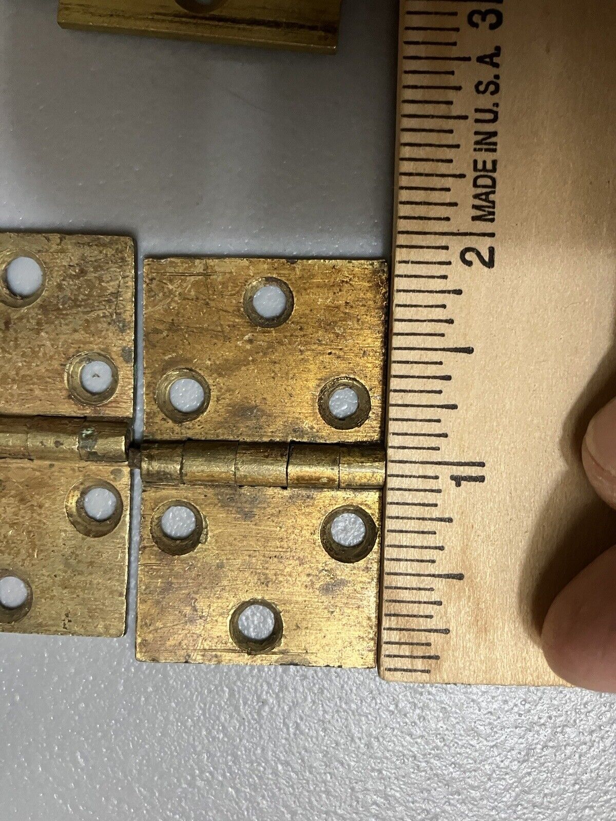Original CARD-TABLE 18th Century Period Hinges Bronze Or Old Brass Spectacular!