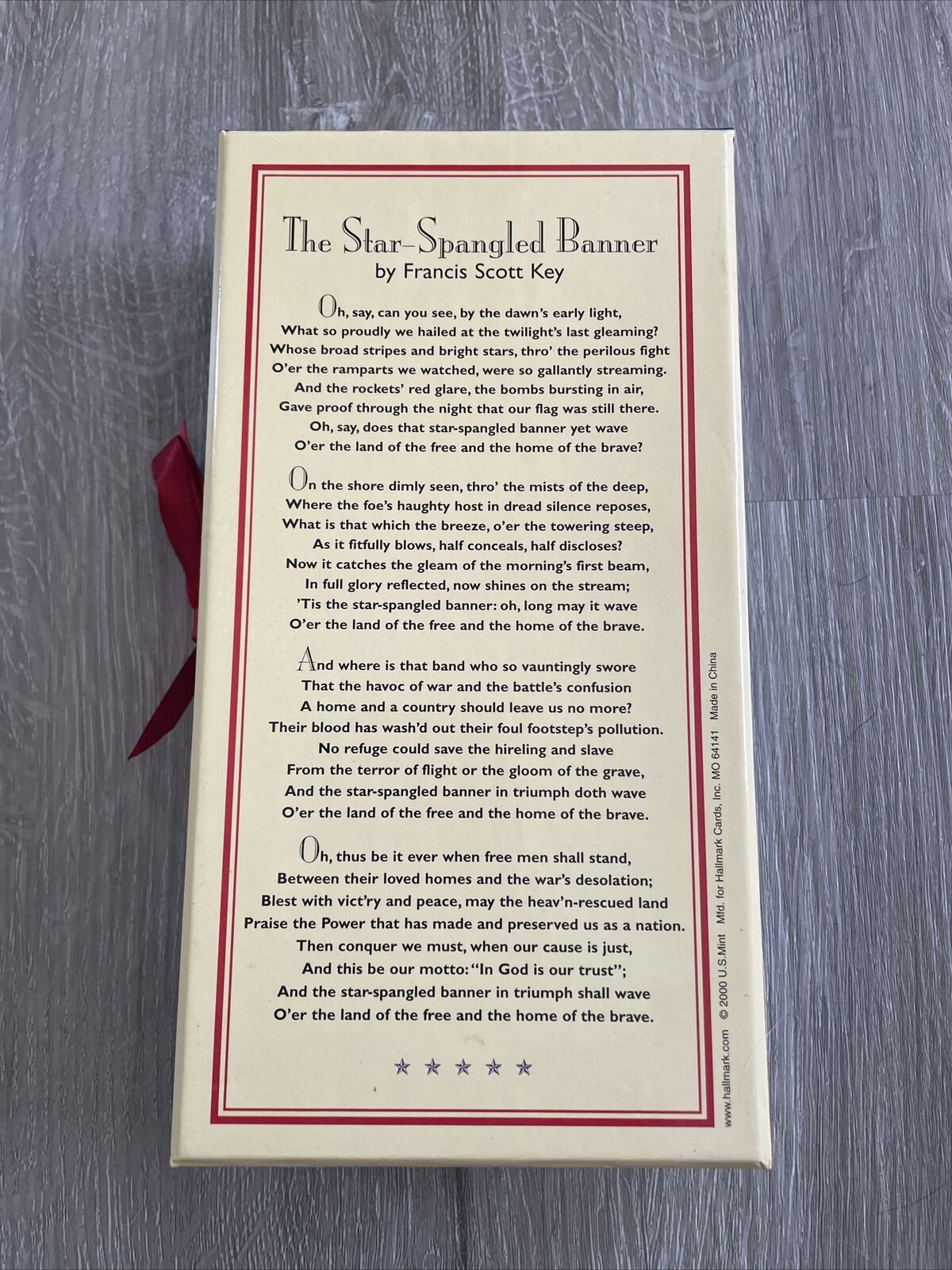 Hallmark American Spirit Collection We the People Francis Scott Key 2000 8" Doll
