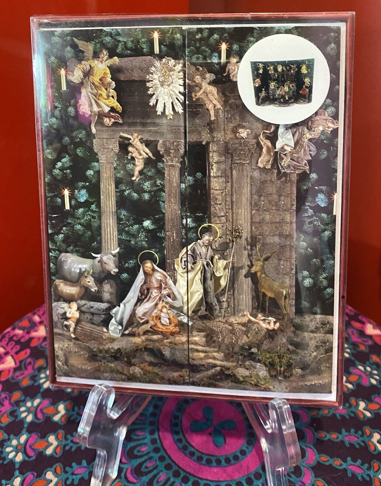 METROPOLITAN MUSEUM “Crêche Figures from the Museum” 8 POP UP CARDS 1700s NIB