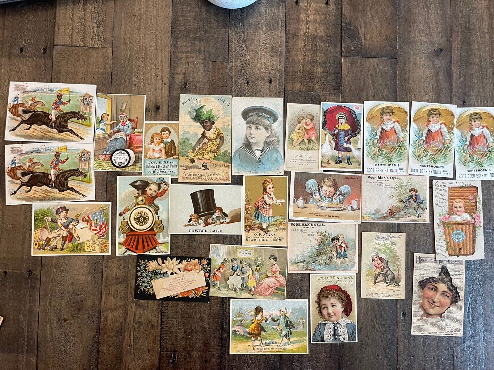 Vintage Advertising Trading Card Lot Of 25 Circa 1800's