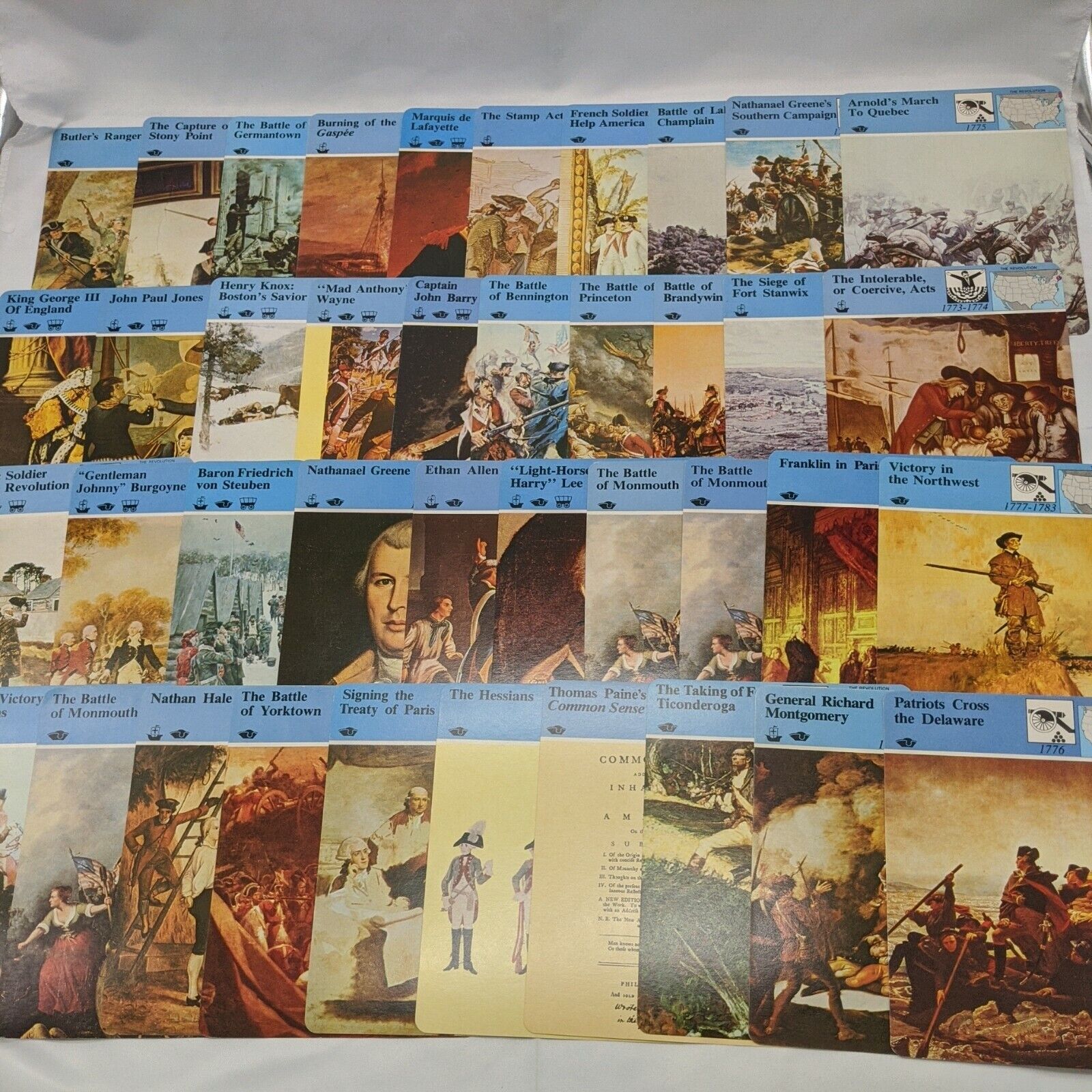 Lot Of (40) The Revolution Panarizon Cards War History Travel 1700s